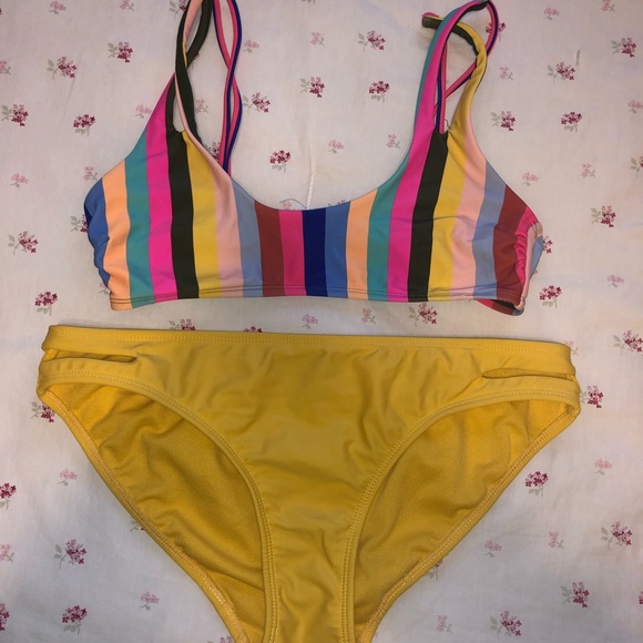 yellow bikini top walmart
